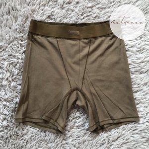 Skims Soft Lounge Boxer in Army S